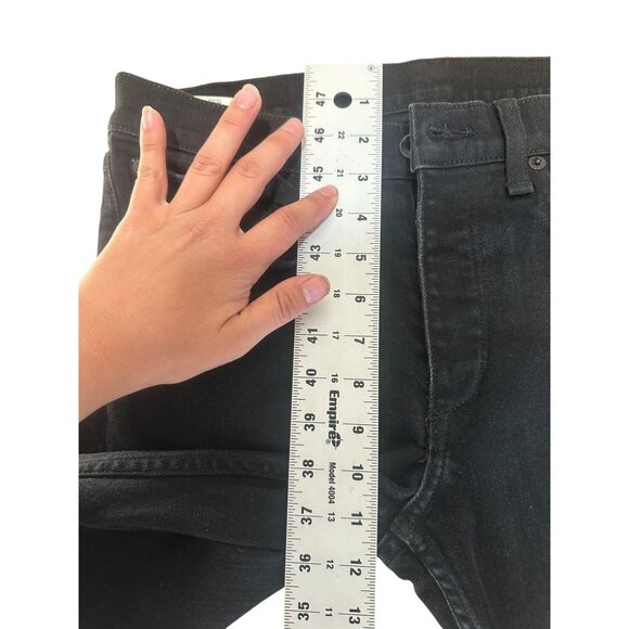 Rag & Bone Fit 1 Extra Slim Jeans Mens 31 Black Button Fly Distressed Mid Rise - Picture 8 of 16